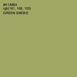 #A1A864 - Green Smoke Color Image