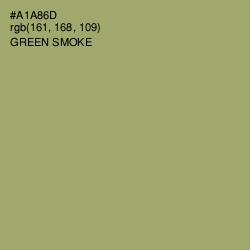 #A1A86D - Green Smoke Color Image