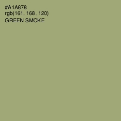 #A1A878 - Green Smoke Color Image