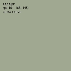 #A1A891 - Gray Olive Color Image