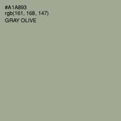 #A1A893 - Gray Olive Color Image