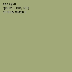#A1A979 - Green Smoke Color Image