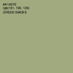 #A1A97E - Green Smoke Color Image