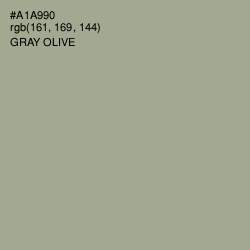 #A1A990 - Gray Olive Color Image