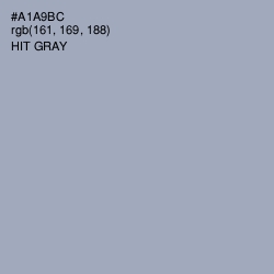 #A1A9BC - Hit Gray Color Image