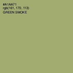 #A1AA71 - Green Smoke Color Image