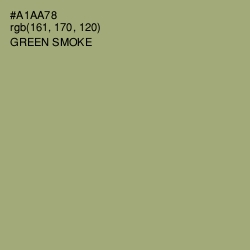 #A1AA78 - Green Smoke Color Image