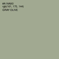 #A1AA90 - Gray Olive Color Image