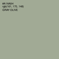 #A1AA94 - Gray Olive Color Image