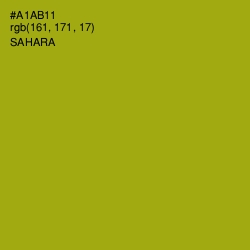 #A1AB11 - Sahara Color Image