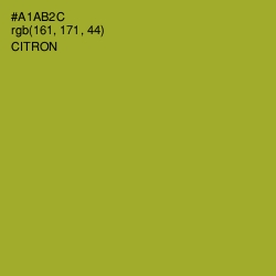 #A1AB2C - Citron Color Image