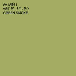 #A1AB61 - Green Smoke Color Image