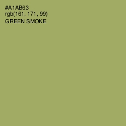 #A1AB63 - Green Smoke Color Image