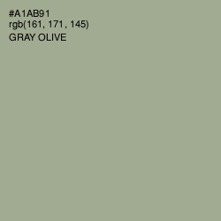 #A1AB91 - Gray Olive Color Image