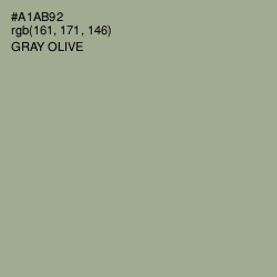 #A1AB92 - Gray Olive Color Image
