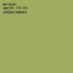 #A1AC61 - Green Smoke Color Image