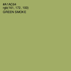 #A1AC64 - Green Smoke Color Image