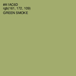 #A1AC6D - Green Smoke Color Image