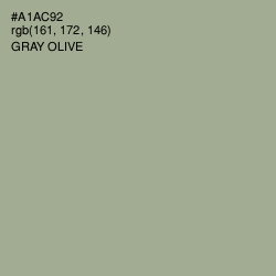 #A1AC92 - Gray Olive Color Image