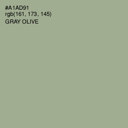 #A1AD91 - Gray Olive Color Image