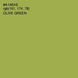 #A1AE4E - Olive Green Color Image