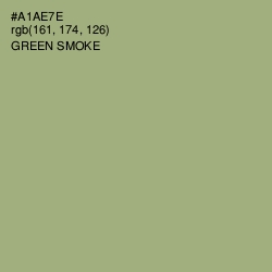 #A1AE7E - Green Smoke Color Image