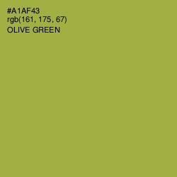 #A1AF43 - Olive Green Color Image