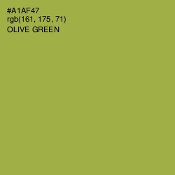 #A1AF47 - Olive Green Color Image