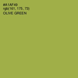 #A1AF49 - Olive Green Color Image