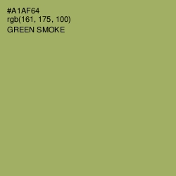 #A1AF64 - Green Smoke Color Image