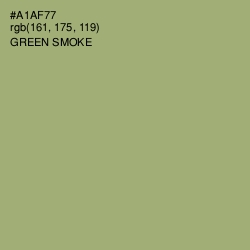 #A1AF77 - Green Smoke Color Image