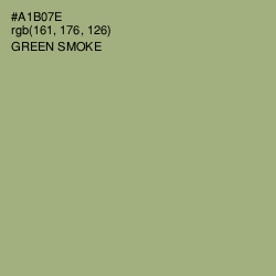 #A1B07E - Green Smoke Color Image