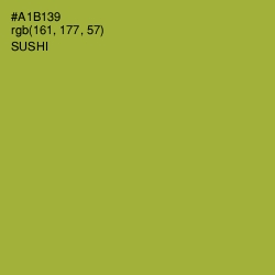 #A1B139 - Sushi Color Image