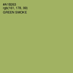 #A1B263 - Green Smoke Color Image