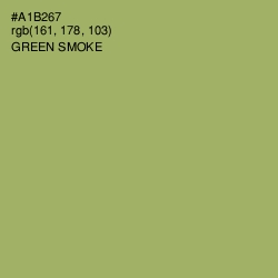 #A1B267 - Green Smoke Color Image