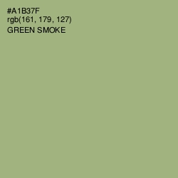#A1B37F - Green Smoke Color Image
