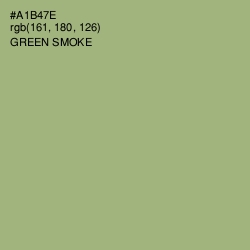 #A1B47E - Green Smoke Color Image