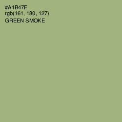 #A1B47F - Green Smoke Color Image