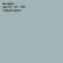 #A1B5B7 - Tower Gray Color Image