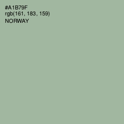 #A1B79F - Norway Color Image