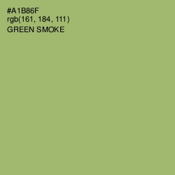 #A1B86F - Green Smoke Color Image