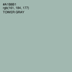 #A1B8B1 - Tower Gray Color Image