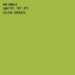 #A1BB43 - Olive Green Color Image