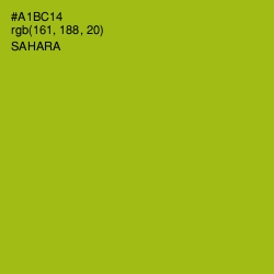 #A1BC14 - Sahara Color Image