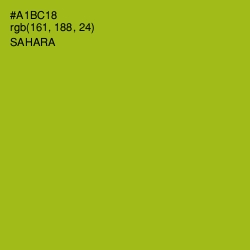 #A1BC18 - Sahara Color Image