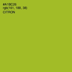 #A1BC26 - Citron Color Image