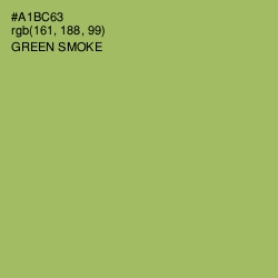 #A1BC63 - Green Smoke Color Image