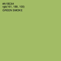 #A1BC64 - Green Smoke Color Image