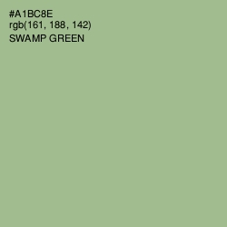 #A1BC8E - Swamp Green Color Image