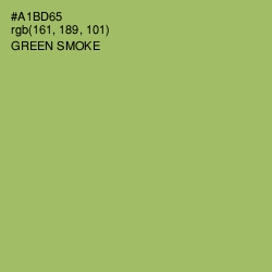 #A1BD65 - Green Smoke Color Image
